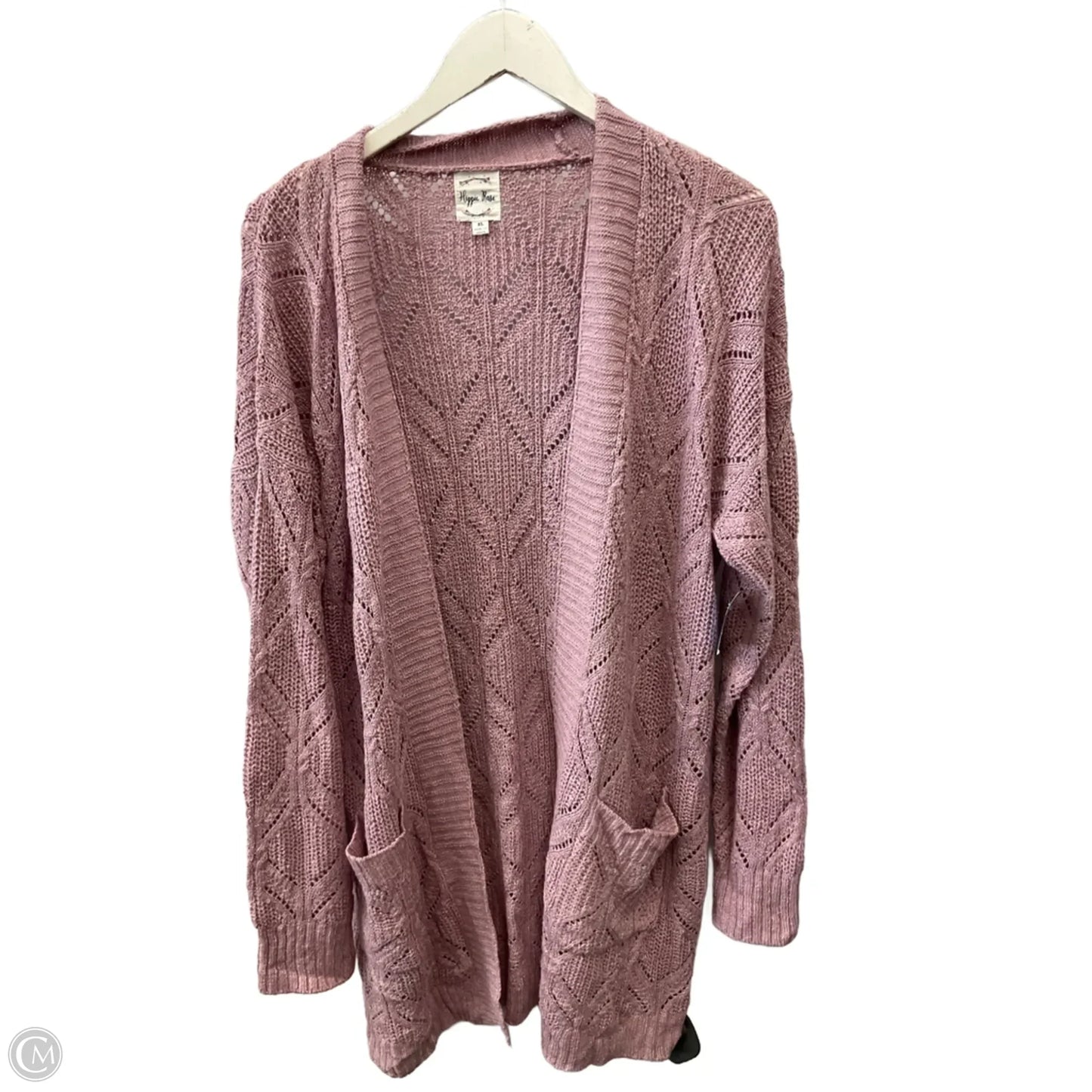 Sweater Cardigan By Hippie Rose In Purple, Size: Xl