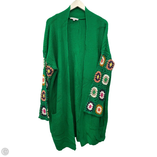 Sweater Cardigan By Blakeley In Green, Size: 3x