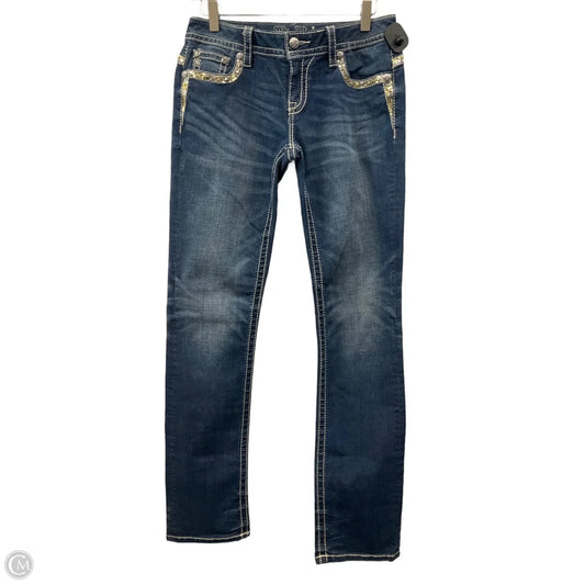 Jeans Straight By Miss Me In Blue Denim, Size: 6