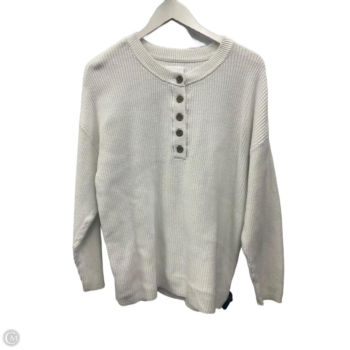 Top Long Sleeve By Aerie In White, Size: S