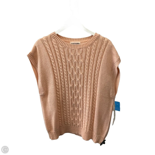 Sweater Short Sleeve By Alfred Dunner In Peach, Size: 3x