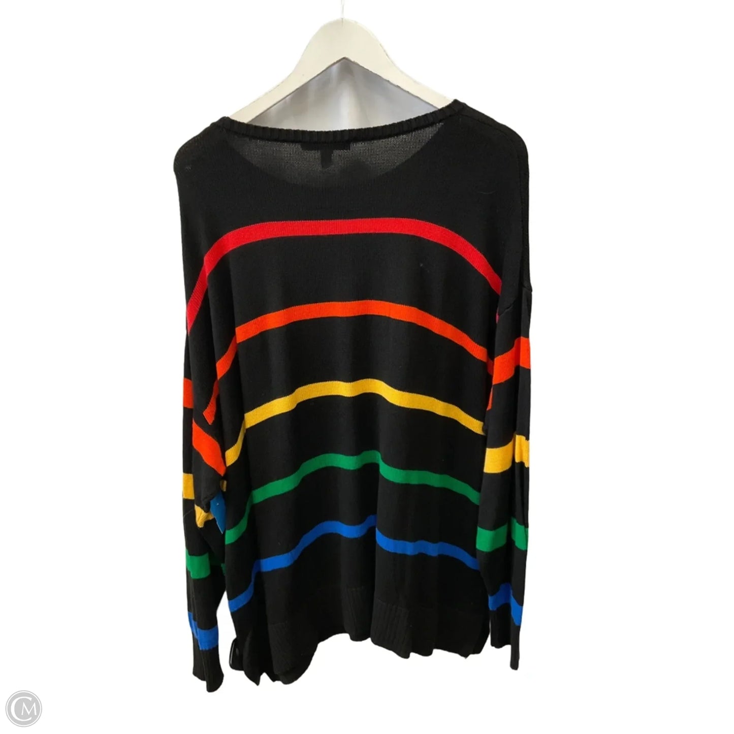 Sweater By Peace Love World In Black, Size: 2x