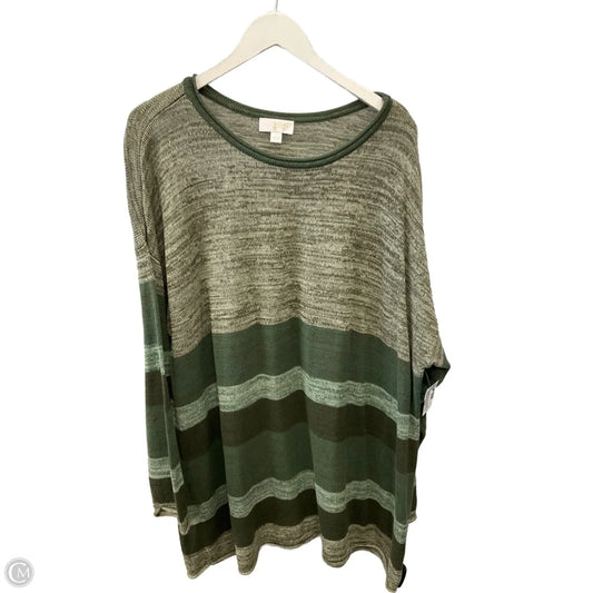 Sweater By Belle By Kim Gravel In Green, Size: 2x