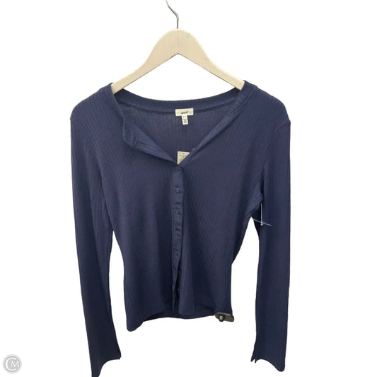 Top Long Sleeve By Aerie In Navy, Size: M