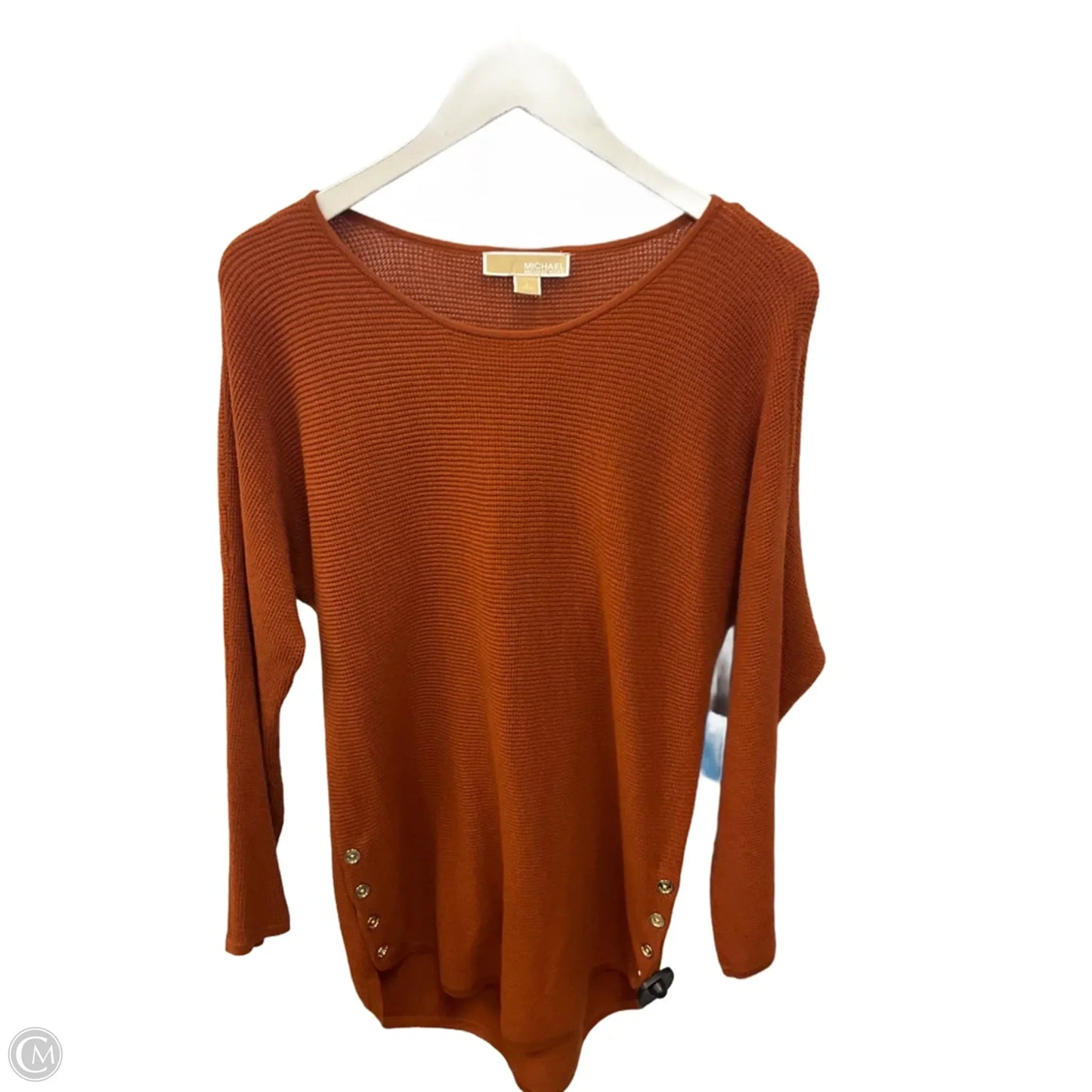 Top Long Sleeve By Michael By Michael Kors In Orange, Size: S
