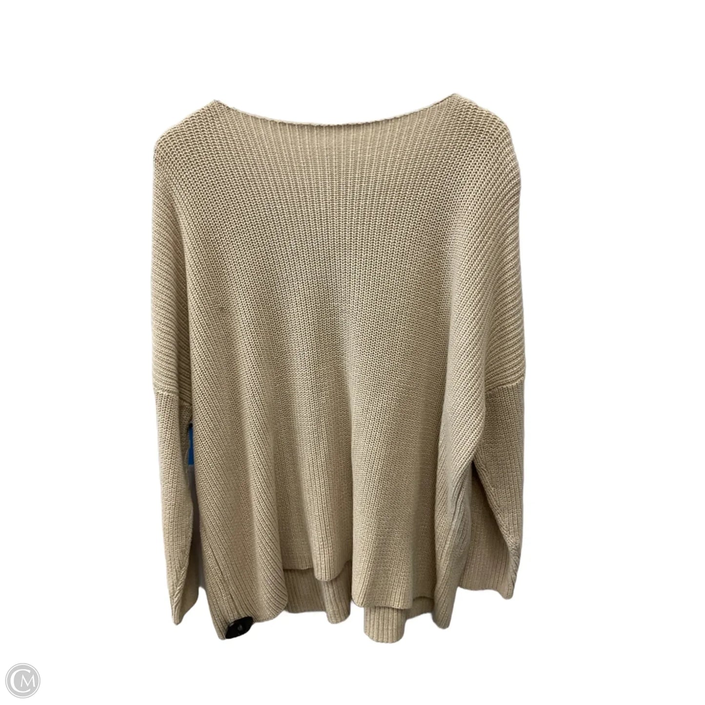 Sweater By Clothes Mentor In Cream, Size: Xxl