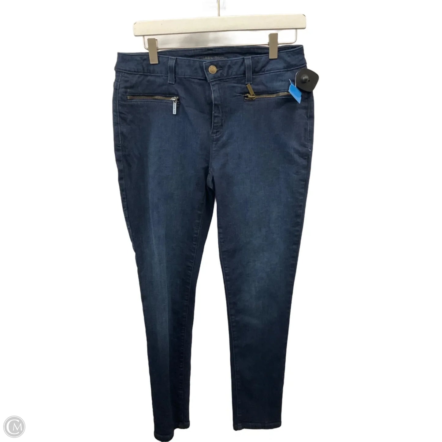 Jeans Skinny By Michael By Michael Kors In Blue Denim, Size: 6