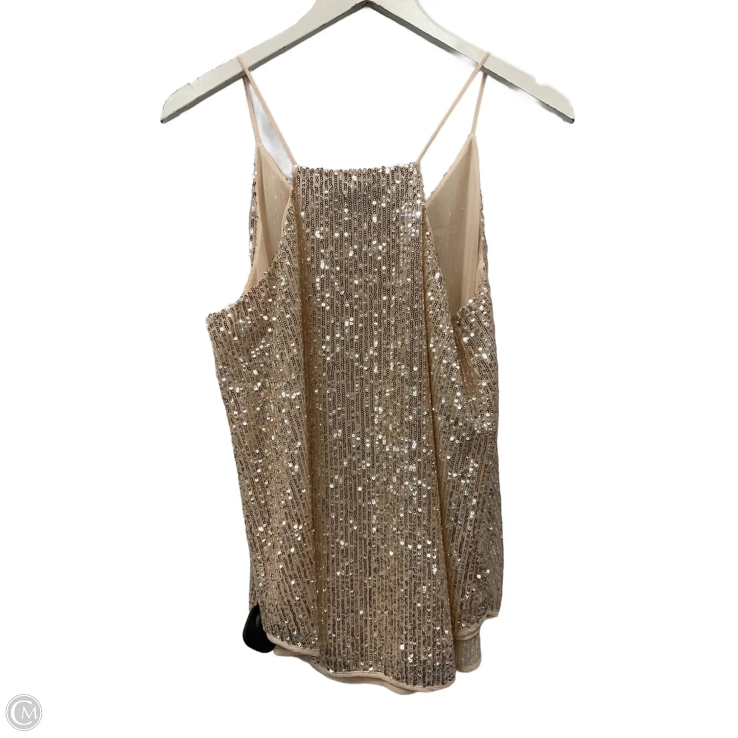 Top Sleeveless By Loft In Rose Gold, Size: M