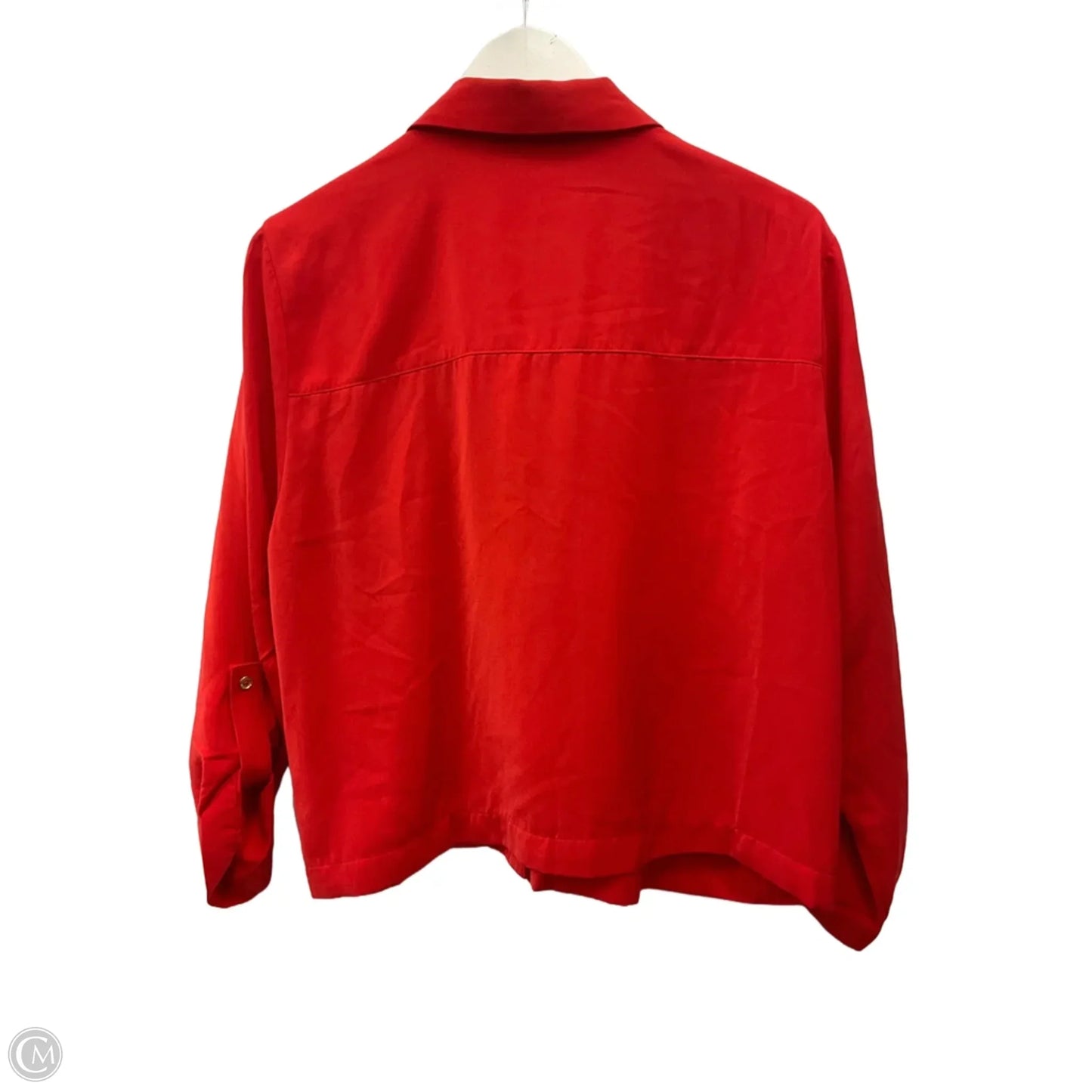 Top Long Sleeve By Michael By Michael Kors In Red, Size: L