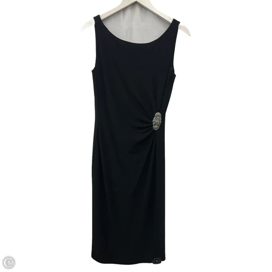 Dress Casual Midi By Lauren By Ralph Lauren In Black, Size: S
