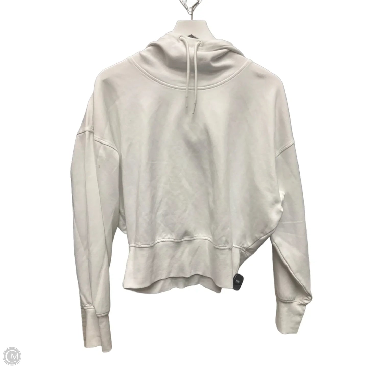 Sweatshirt Hoodie By Old Navy In White, Size: L