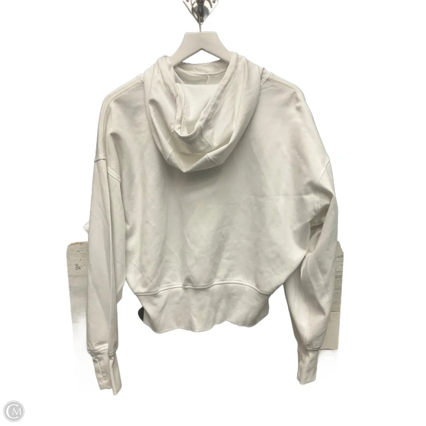 Sweatshirt Hoodie By Old Navy In White, Size: L