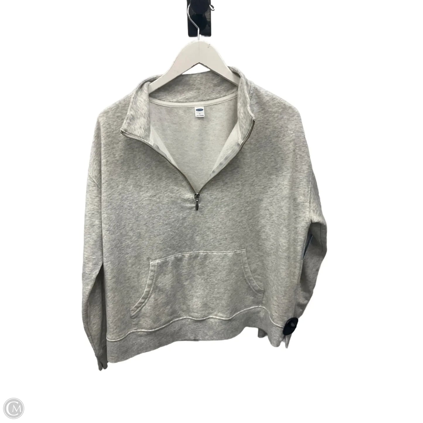 Top Long Sleeve By Old Navy In Grey, Size: L