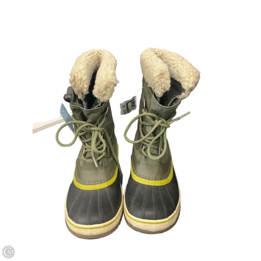 Boots Snow By Sorel In Green, Size: 7.5