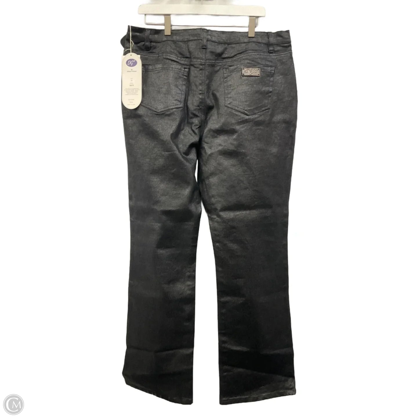 Jeans Straight By Dg2 In Black, Size: 16