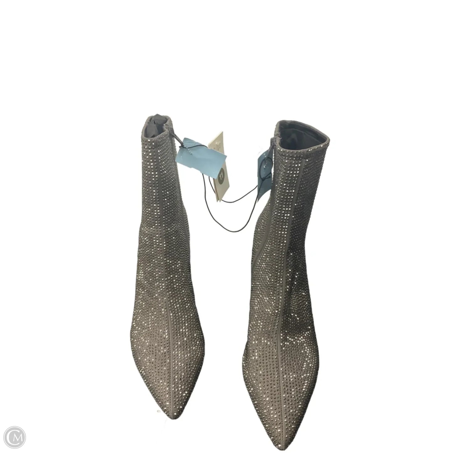 Boots Ankle Heels By A New Day In Silver, Size: 11