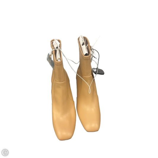 Boots Ankle Heels By A New Day In Tan, Size: 11