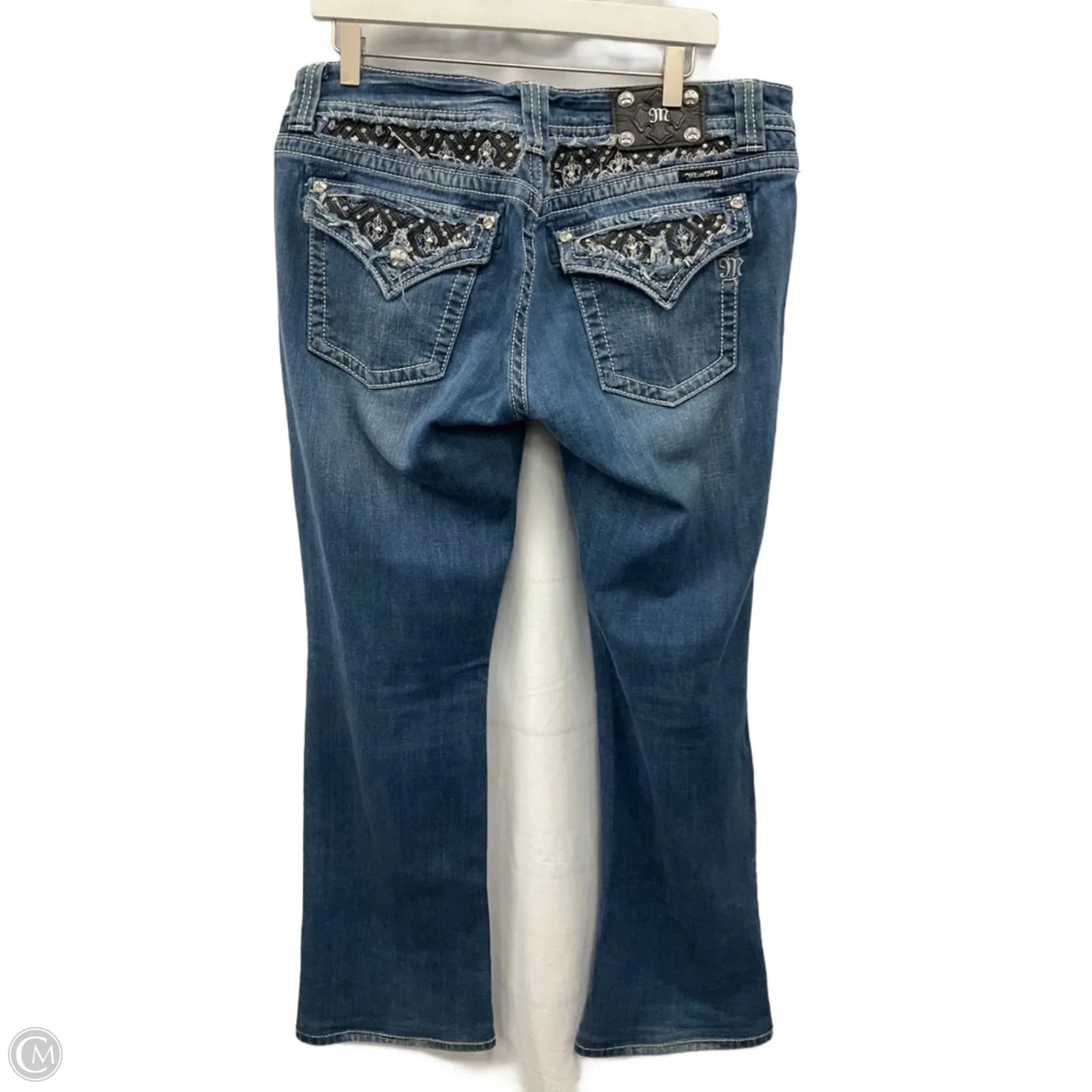 Jeans Boot Cut By Miss Love In Blue Denim, Size: 18