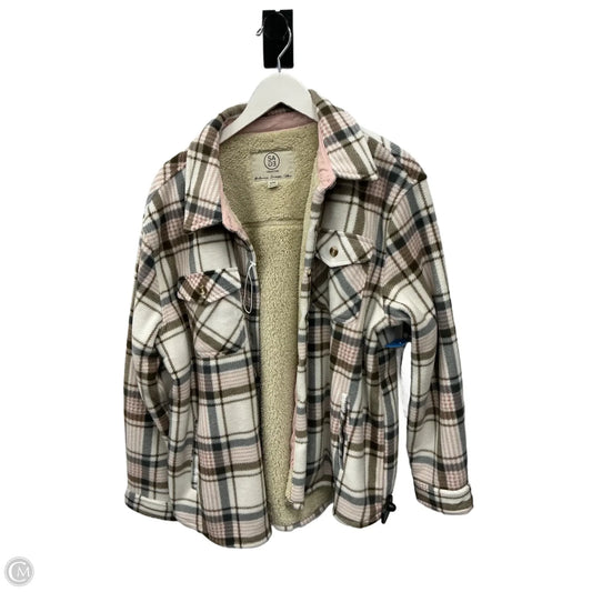 Jacket Shirt By Sage In Pink, Size: Xl