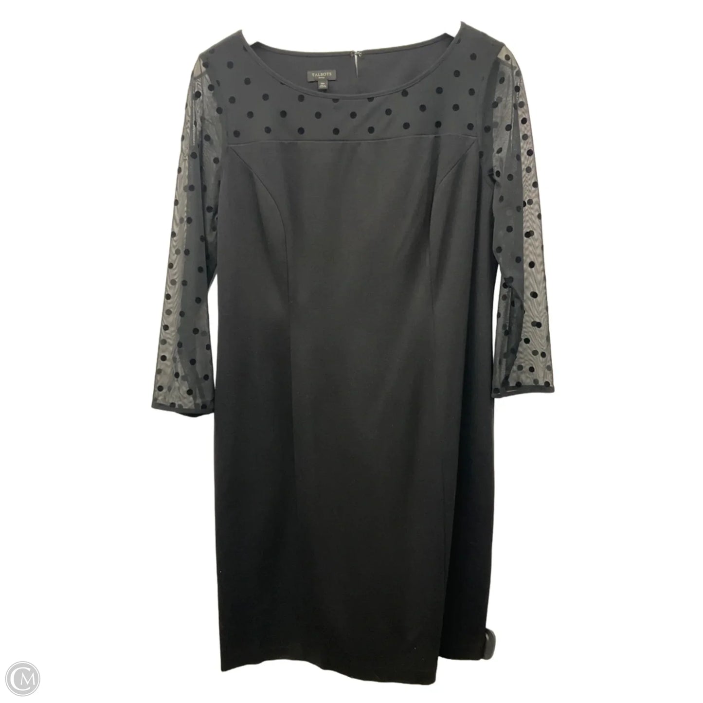 Dress Casual Midi By Talbots In Black, Size: M
