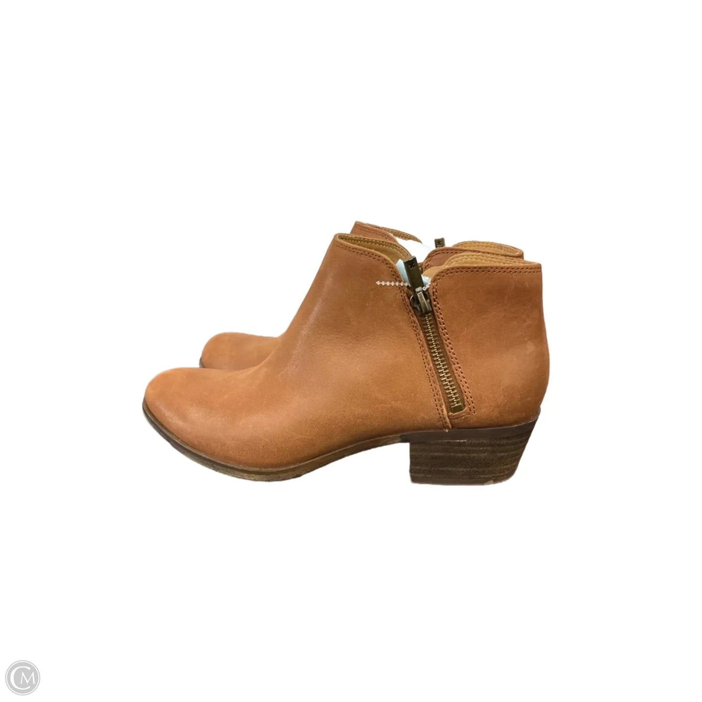 Boots Ankle Heels By Lucky Brand In Tan, Size: 9