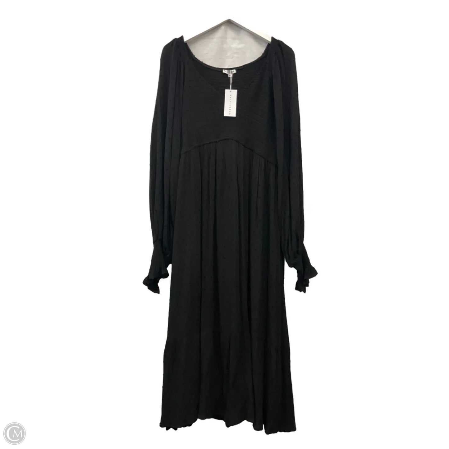 Dress Casual Midi By Clothes Mentor In Black, Size: 2x