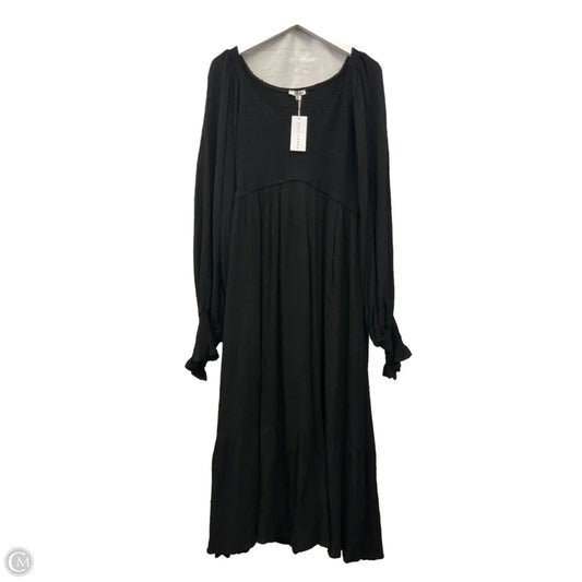 Dress Casual Midi By Clothes Mentor In Black, Size: 2x