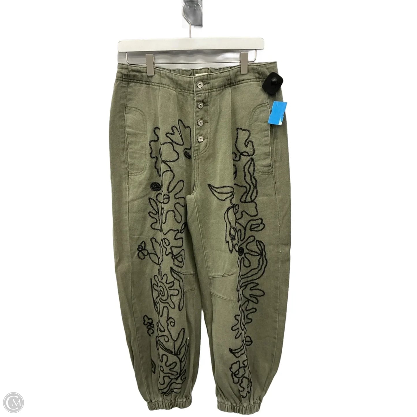 Pants Joggers By Pol In Green, Size: L