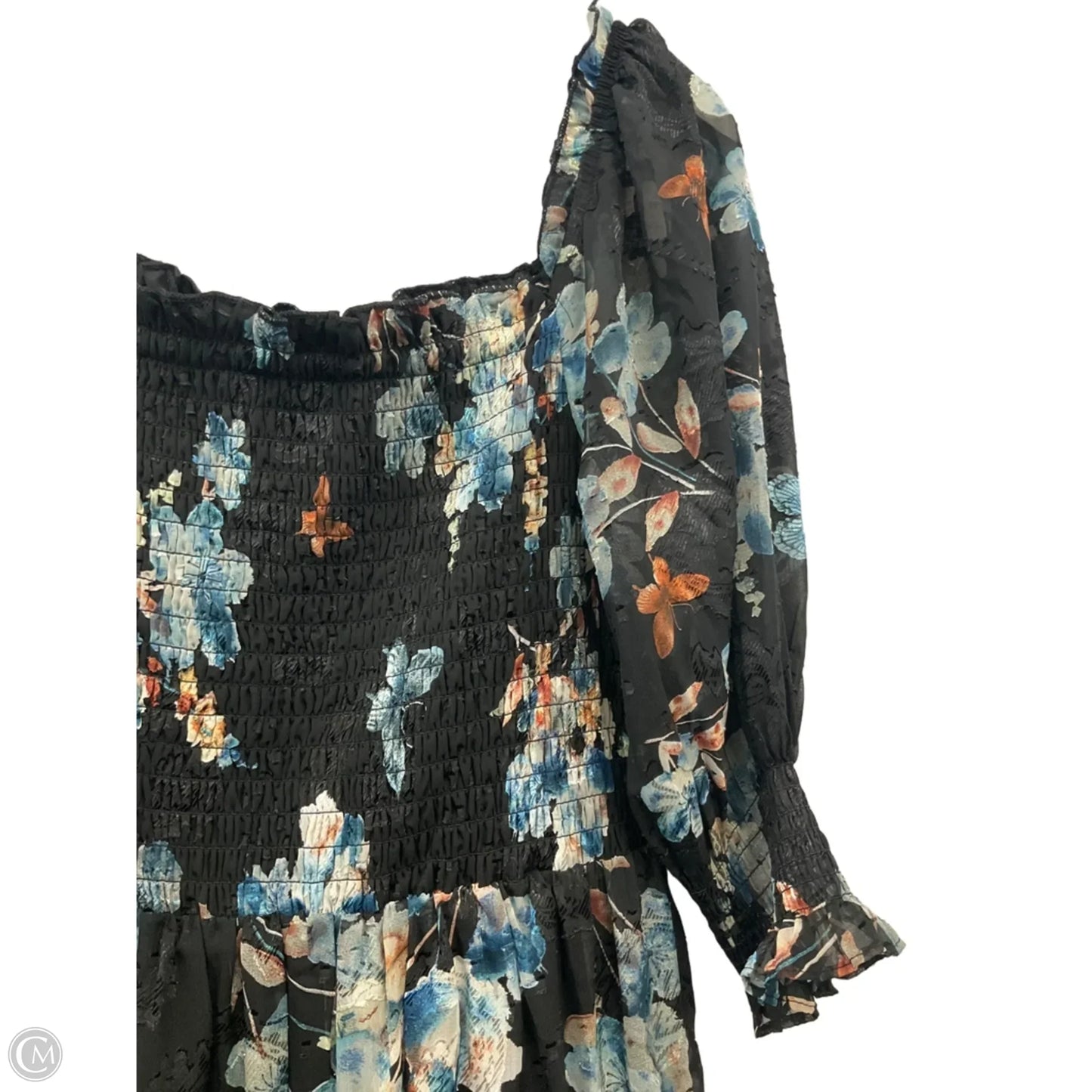 Dress Casual Midi By Clothes Mentor In Floral Print, Size: Xl