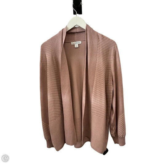 Cardigan By Liz Claiborne In Pink, Size: Xl