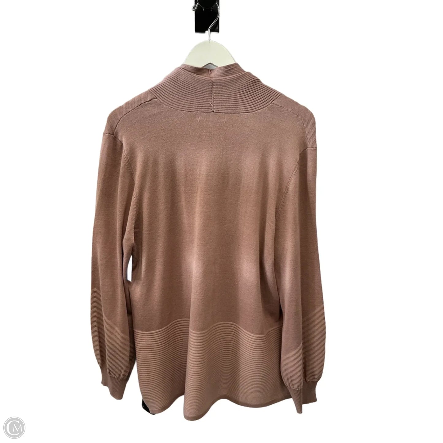 Cardigan By Liz Claiborne In Pink, Size: Xl