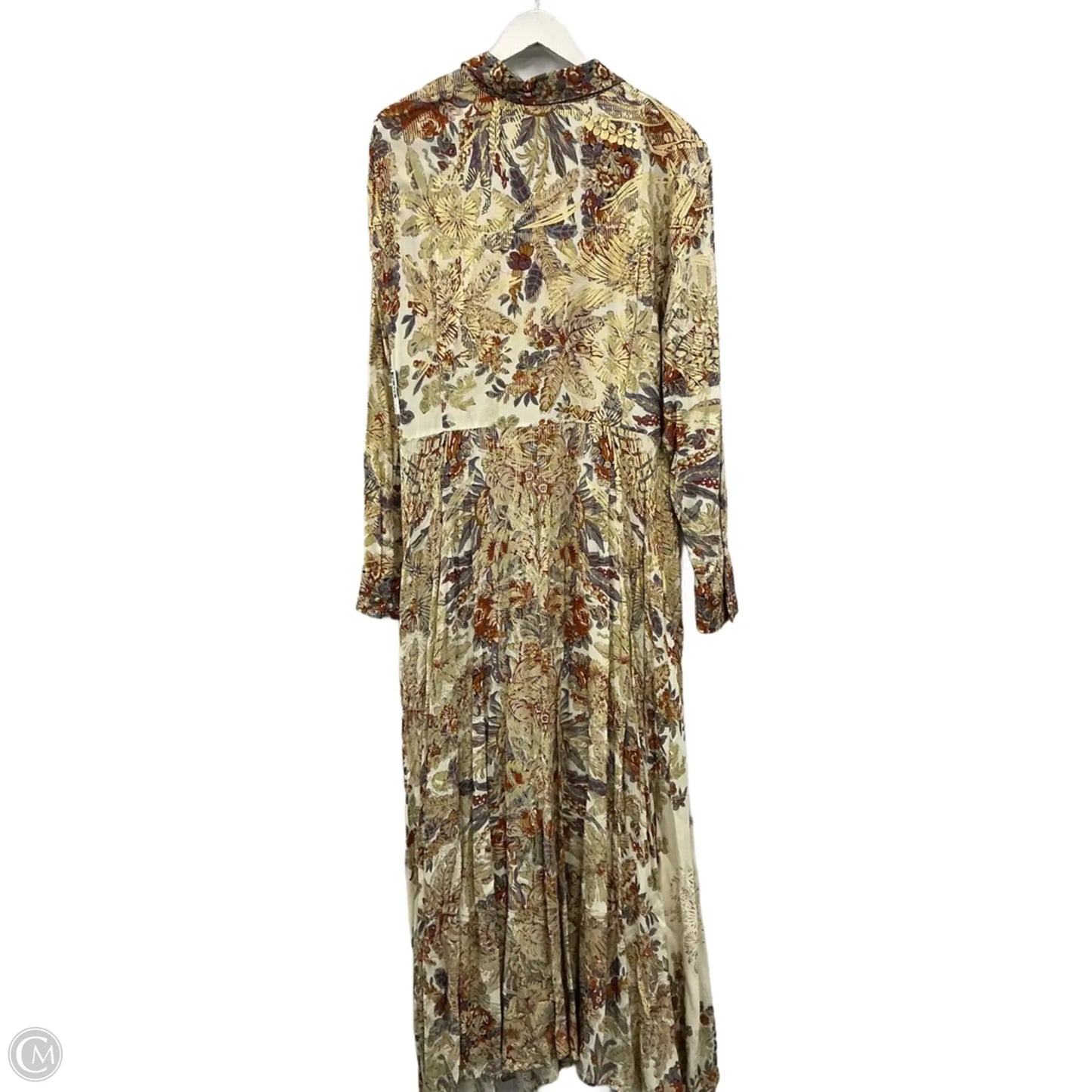 Dress Casual Maxi By Soft Surroundings In Gold & Orange, Size: 2x