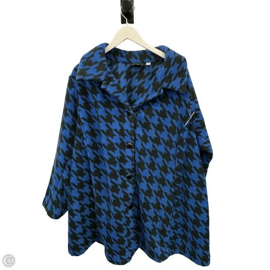 Jacket Fleece By Bob Mackie Qvc In Blue, Size: 3x