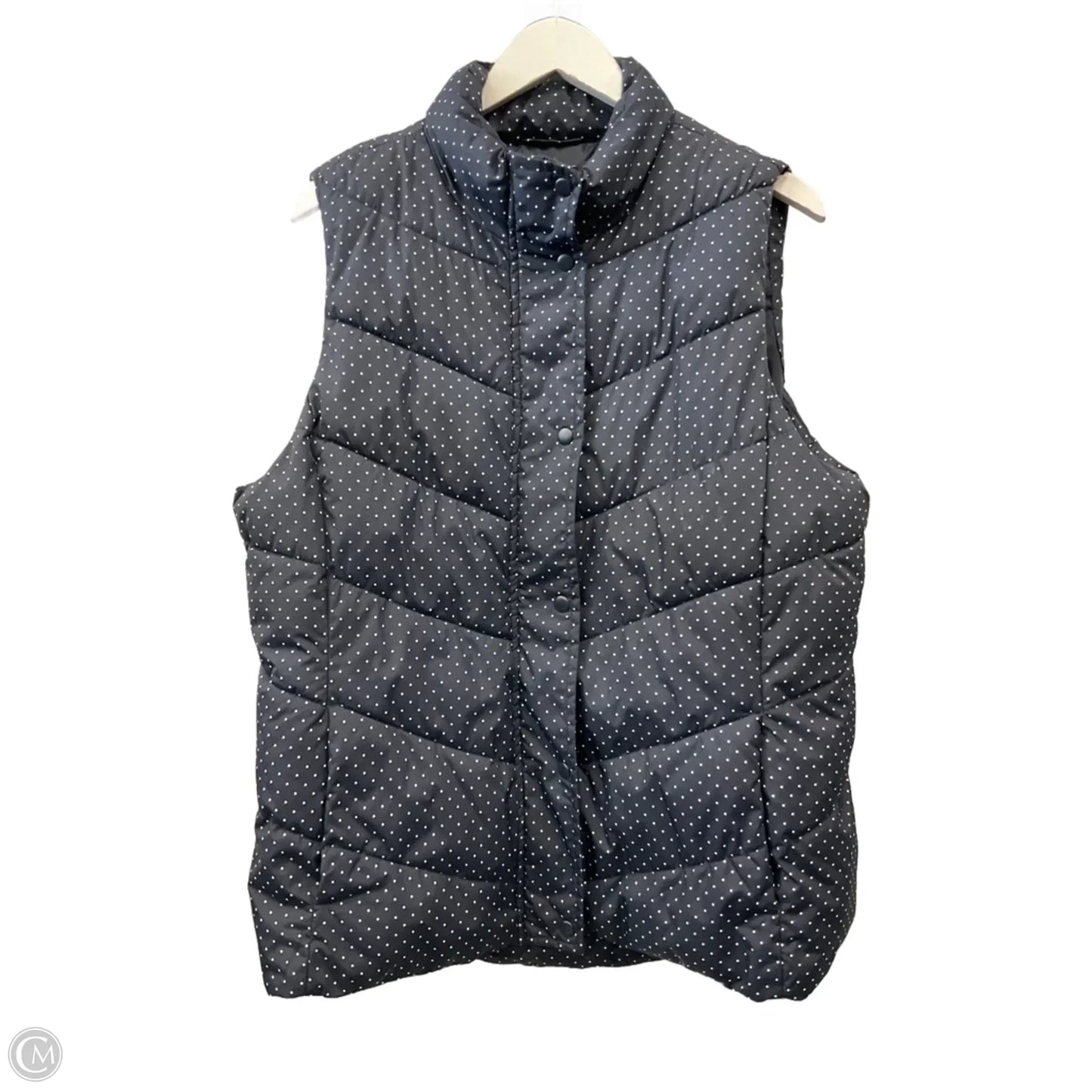 Vest Puffer & Quilted By Gap In Polkadot Pattern, Size: Xl