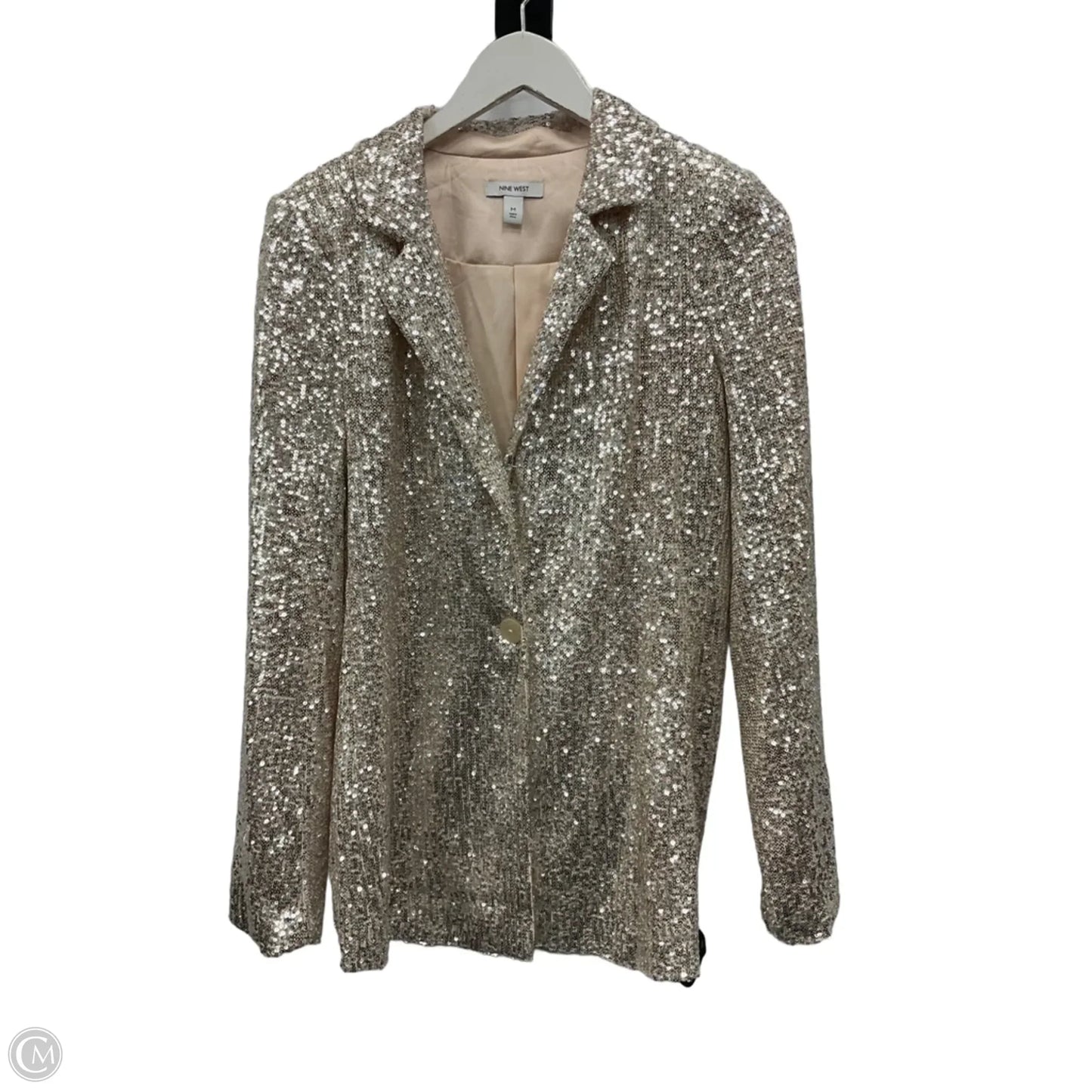 Blazer By Nine West Apparel In Rose Gold, Size: M