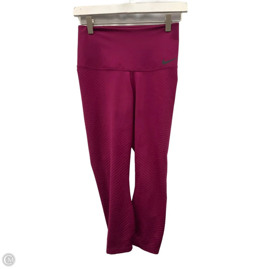 Athletic Leggings Capris By Nike Apparel In Purple, Size: M