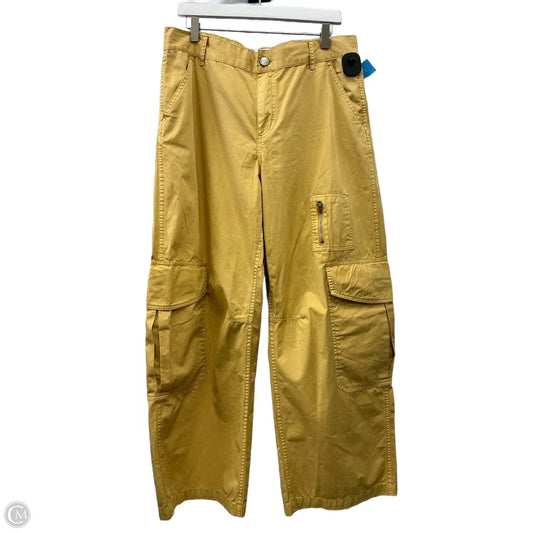 Pants Wide Leg By Urban Outfitters In Yellow, Size: 12