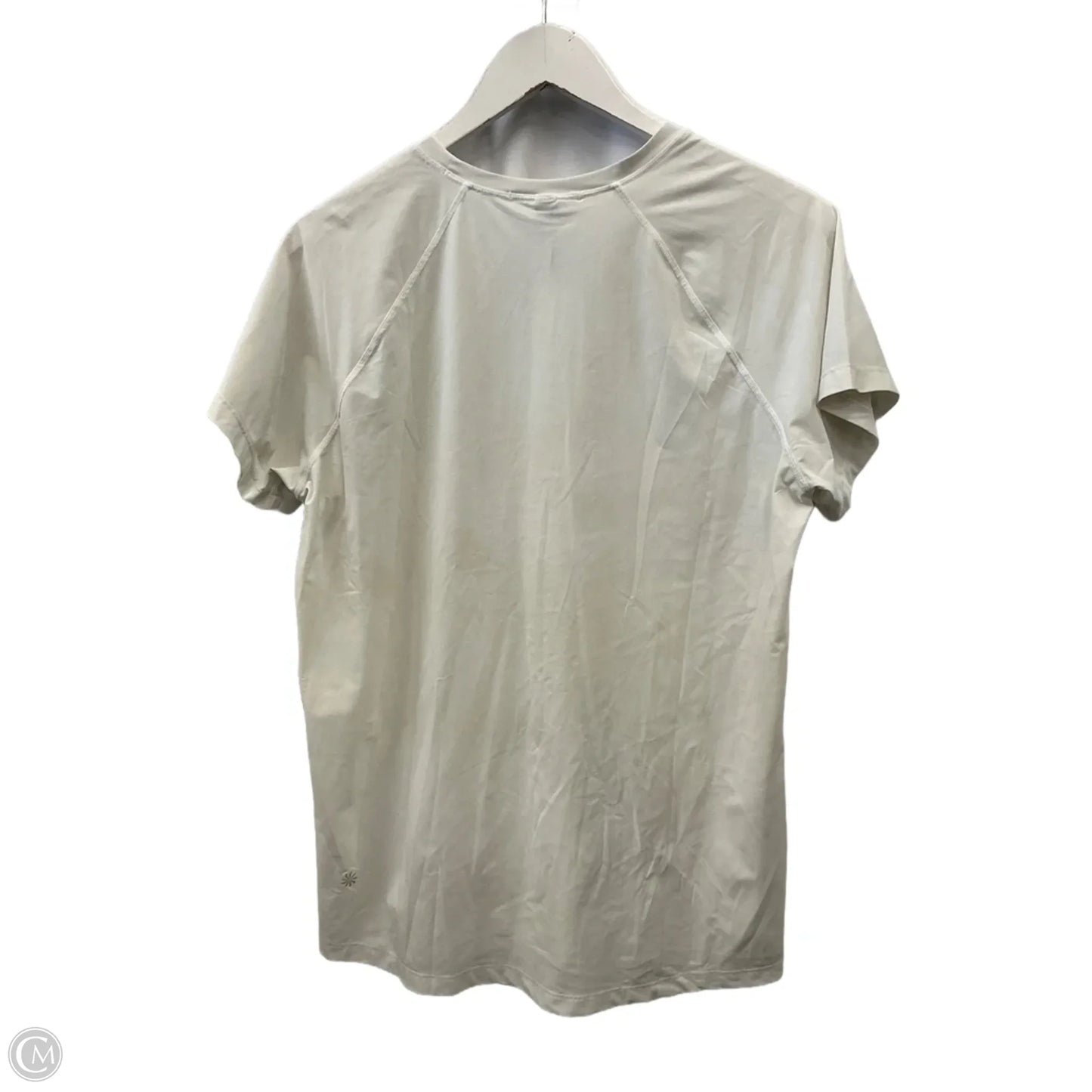 Athletic Top Short Sleeve By Athleta In White, Size: M