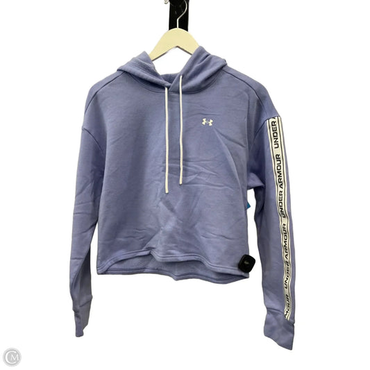 Sweatshirt Hoodie By Under Armour In Purple, Size: S