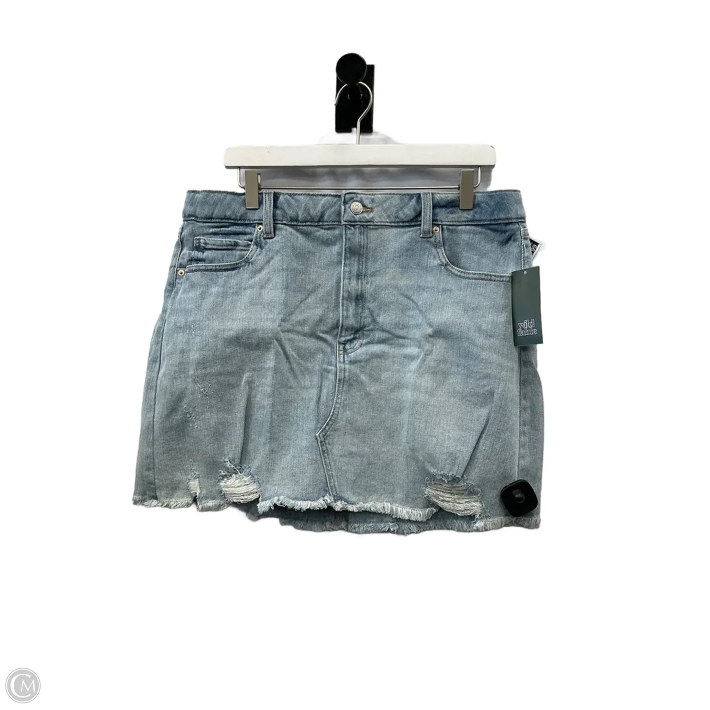 Skirt Mini & Short By Wild Fable In Blue Denim, Size: 16