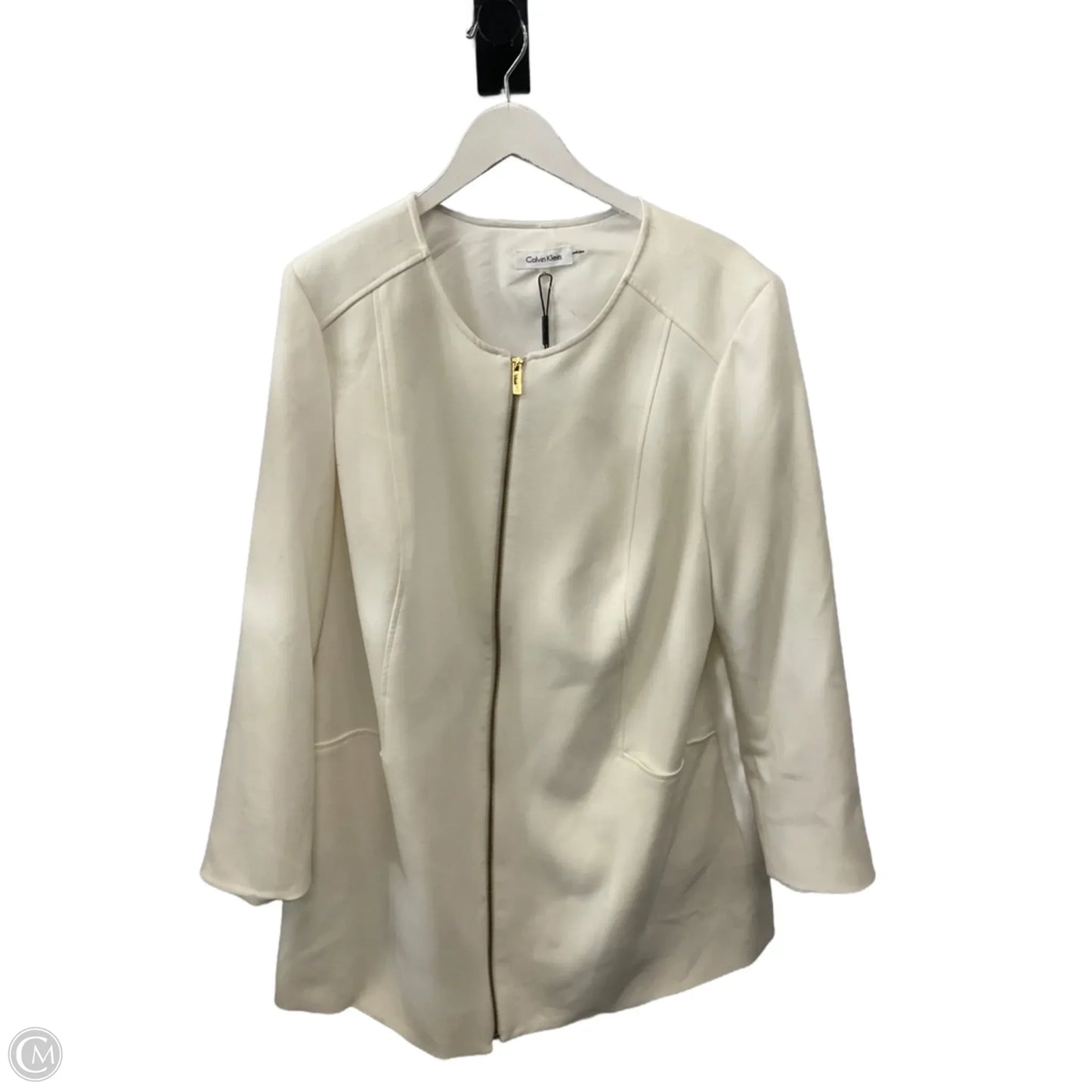Blazer By Calvin Klein In Cream, Size: 1x