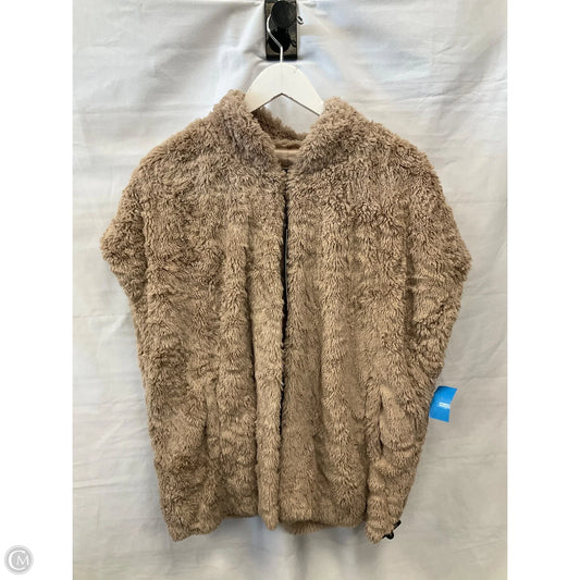 Vest Faux Fur & Sherpa By Clothes Mentor In Tan, Size: L