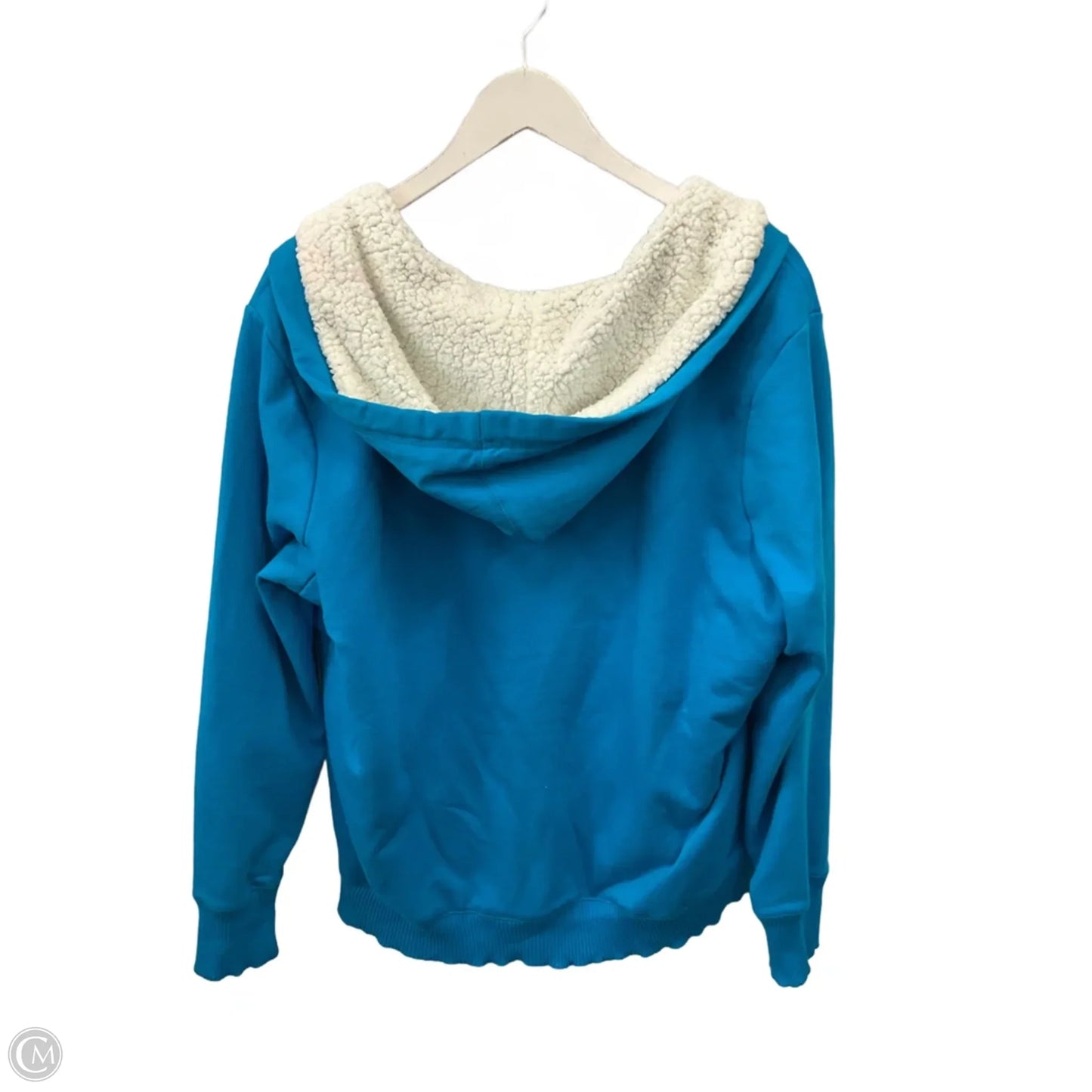 Jacket Fleece By Faded Glory In Aqua, Size: 2x