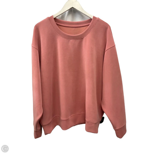 Top Long Sleeve By A New Day In Pink, Size: Xxl