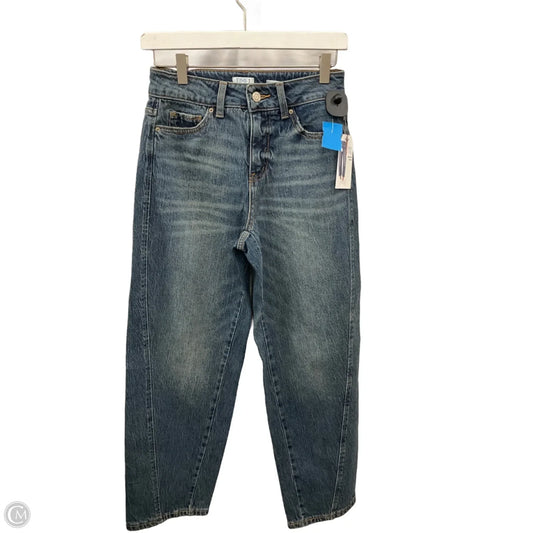 Jeans Wide Leg By Time And Tru In Blue Denim, Size: 0