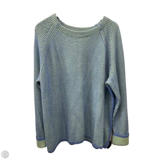 Sweater By Talbots In Blue & Green, Size: 2x