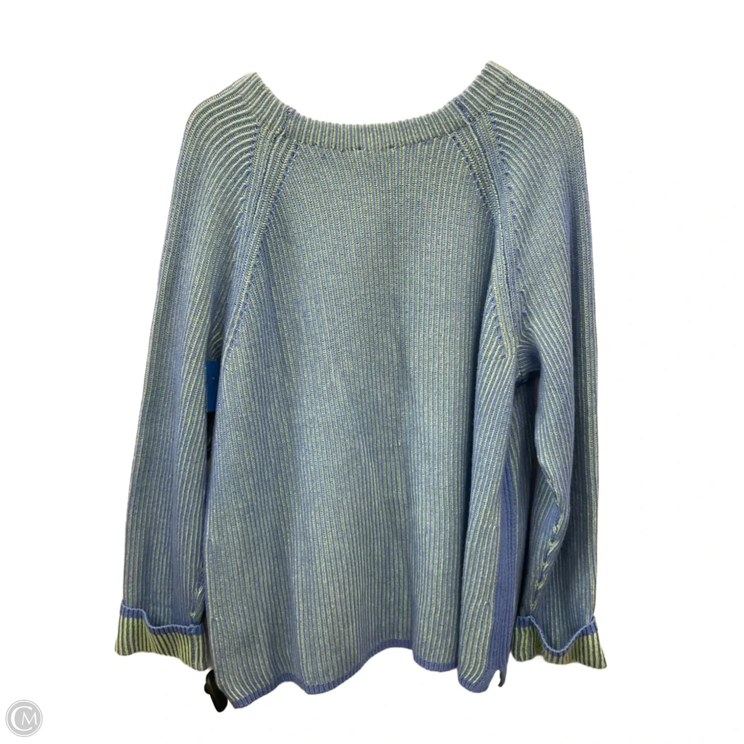 Sweater By Talbots In Blue & Green, Size: 2x
