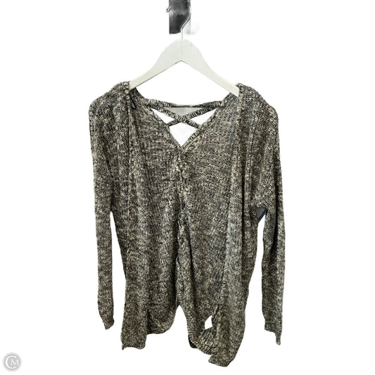 Cardigan By Freshman In Black & White, Size: L