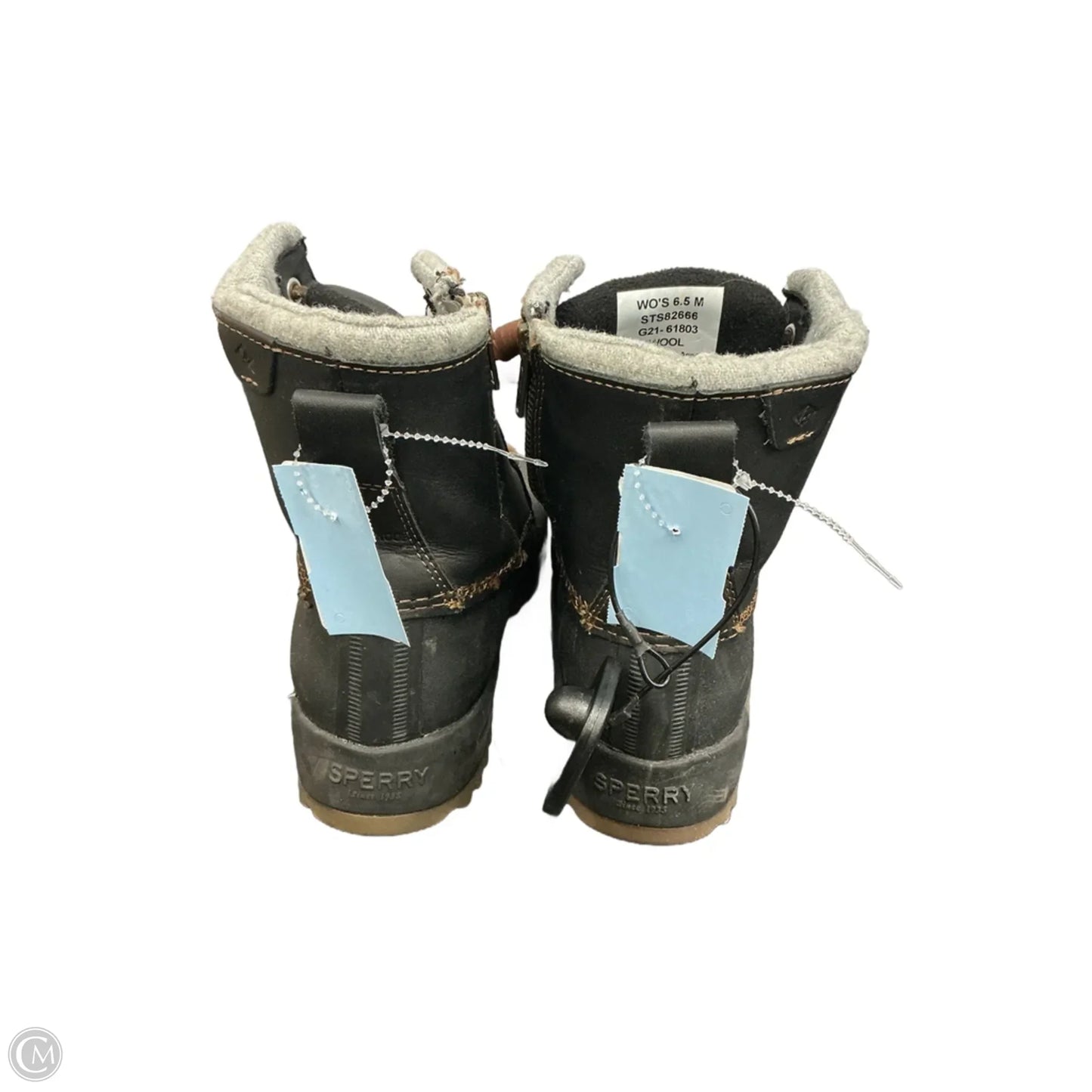 Boots Ankle Flats By Sperry In Black, Size: 6.5