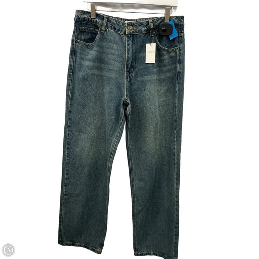 Jeans Wide Leg By Forever 21 In Blue Denim, Size: 10
